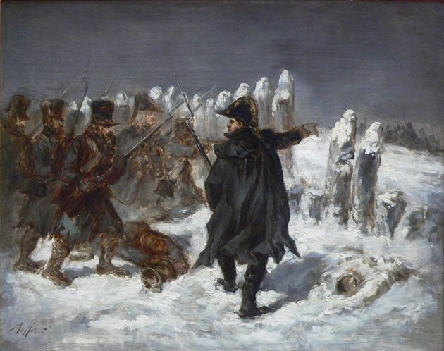 Michel Ney az 1812-es oroszországi hadjáratban is a végsőkig kitartott (Denis-August-Marie Raffet festménye)