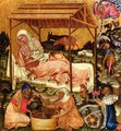 Középkori miniatúra Jézus Krisztus születéséről (1350 körül)