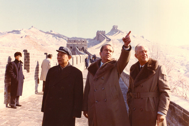 Látogatás a kínai nagy falon 1972-ben