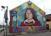 Bobby Sandsre emlékező falfestmény Belfastban