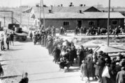 A gázkamrákhoz tartó halálmenet 1944-ben
