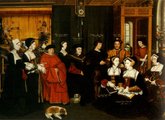 Rowland Lockey ifj. Hans Holbein nyomán: Sir Thomas More és családja (1592)