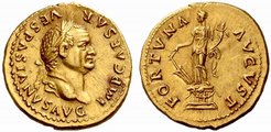 Vespasianus aranypénze - ismeretlen forrásból (Wikipedia/Steerpike)