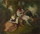 Watteau: A szerenád, 1715–18. London, National Gallery