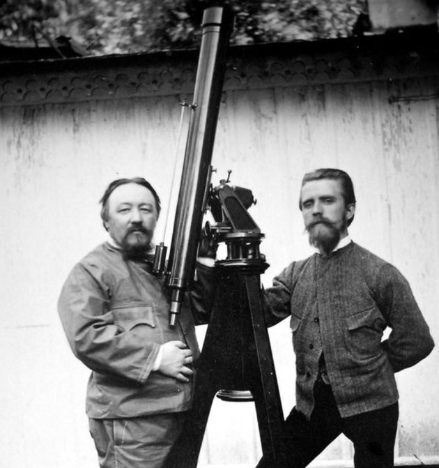 Konkoly-Thege Miklós és Hermann Kobold német csillagász az 1880-as években