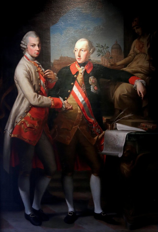 II. József és öccse, a későbbi II. Lipót magyar király (Kép forrása: Wikipédia/ Thaler Tamás/ CC BY-SA 4.0)