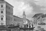 Az 1838-as pesti árvíz mentési munkálatai
