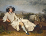 Tischbein festménye Goethe itáliai körutazásáról