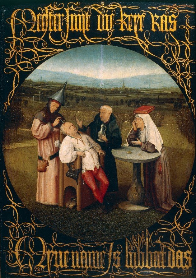 Hieronymus Bosch: A bolondság gyógyítása (1494)