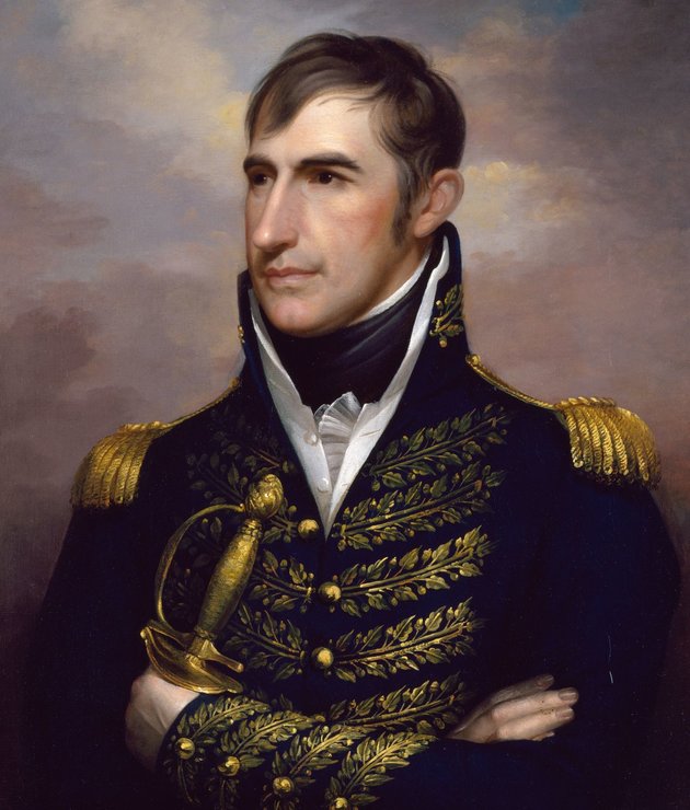 A festmény eredetileg civil öltözetben örökítette meg Harrisont, a katonai egyenruhát csak 1812-es sikerei után „aggatták rá” 