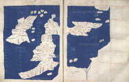 Klaudiosz Ptolemaiosz ókori térképe a Brit-szigetekről (Insulae Britannicae), a csatorna latin elnevezése Britannicus Oceanus