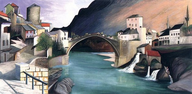 Római híd Mosztarban (1903)