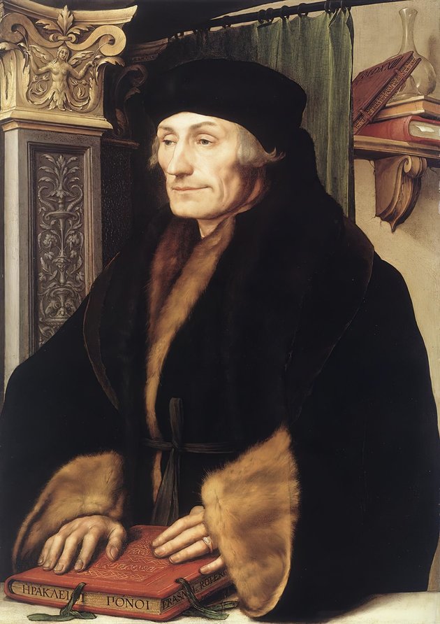 Portré a humanizmus mesteréről (ifjabb Hans Holbein alkotása)