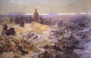 A grünwaldi csatamező (Alfons Mucha festménye)