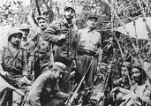 Castro és emberei a Sierra Maestra hegység erdőiben (1956)