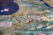 A Trasimenus-tavi csata egy 16. századi, Perugia és Città di Castello területeit ábrázoló térkép részletén