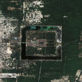 Angkorvat, azaz a világ legnagyobb vallási épületkomplexuma egy műholdfelvételen