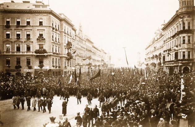 Kossuth Lajos budapesti gyászmenete, 1894.