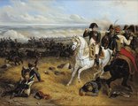 Napóleon Davout marsall csapatainak füstoszlopát követi Wagramnál