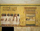 Temetési menet egy ókori egyiptomi falfestményen