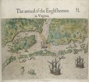Virginia partjai egy 16. századi térképen