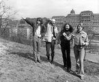 A Taurus tagjai 1972-ben a Naphegyen (balról: Balázs Ferenc, Som Lajos, Radics Béla és Brunner Győző) (Kép forrása: MTI / Bara István)