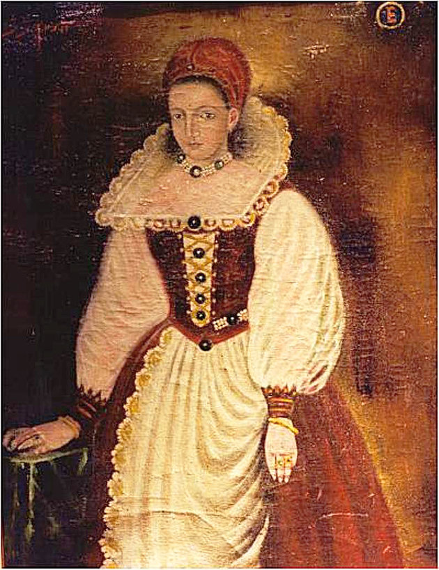Báthory Erzsébet egész alakos portréja
