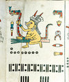 A Fejérváry-Mayer-kódex ábrázolásán Tlazolteotl, a boszorkányság istennője egy kígyón, a szexualitás szimbólumán és egy seprűn lovagol egyszerre – utóbbival az emberek bűneit söpri el.