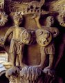 Normann harcosok egy szicíliai templom oszlopfőjén