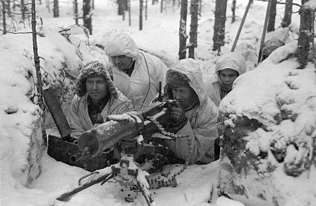 Finn géppuskafészek a téli háborúban