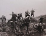 Görög gyalogsági roham a Gediz folyónál a görög-török háborúban(1919-1922)