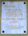 Bajcsy-Zsilinszky Endre emléktáblája az Attila úton (kép forrása: wikipedia / Akela / CC BY-SA 3.0) 