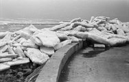 A siófoki kikötő nyugati mólója 1966-ban