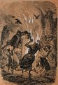 Boszorkányok egy 19. századi illusztráción