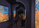 A gazdag vizuális elemekkel operáló Hagia Sophia Történeti és Élménymúzeum egyik terme