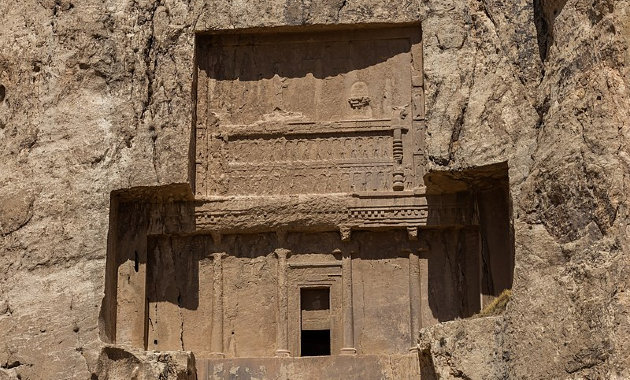 II. Dareiosz temetkezési helye (Forrás: Wikipédia / Diego Delso / CC BY-SA 4.0) 