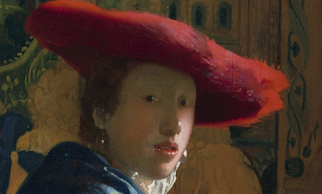 Jan Vermeer van Delft: Piros kalapos lány