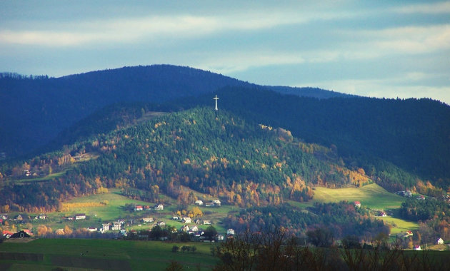 Łysa Góra a távolból 