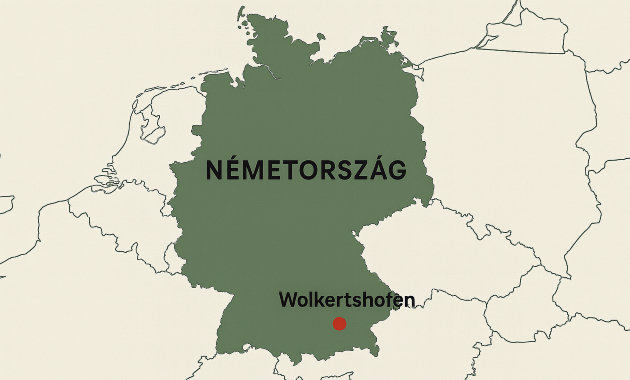 A lelőhely, Wolkertshofen elhelyezkedés 