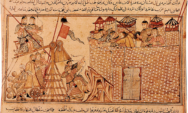 Mongolok ostromolnak egy közel-keleti várost a 13. században
