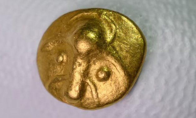 Fénykép a talált érméről