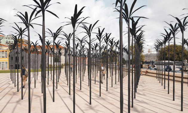 Kiluanji Kia Henda: Ültetvény – Jólét és rémálom (Az Afrikából elhurcolt rabszolgák emlékműve)