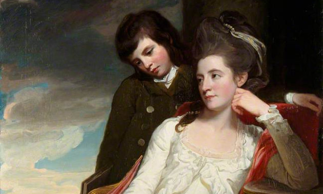 George Romney festménye Jane Maxwellről 