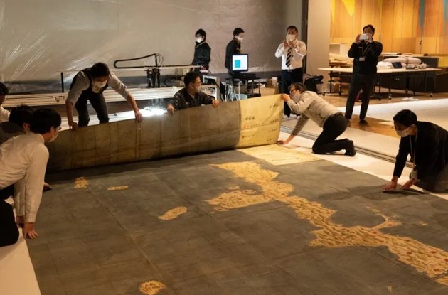 17. századi japán óriástérképeket tettek online kutathatóvá