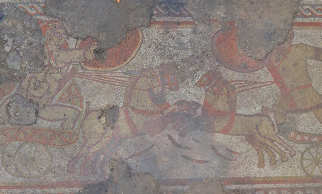 Elveszett görög drámát ábrázol a Nagy-Britanniában talált mozaik