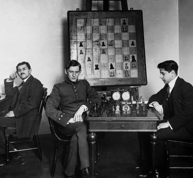 Aljechin és Capablanca 1914-ben 
