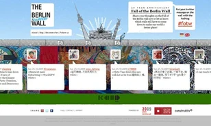 Twitteren üzenhetünk a virtuális berlini falra