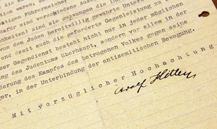 Vitatják a Wiesenthal Központ Hitler-levelének eredetiségét