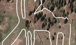 A Nazca-fennsík rajzaihoz hasonlít a gigászi rénszarvas-ábrázolás