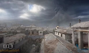 Lélegzetelállító videón Pompeji pusztulása
